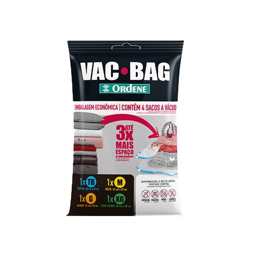 Conjunto Ordene Saco Vac Bag 1Trip/1M/1G/1XG OR56400