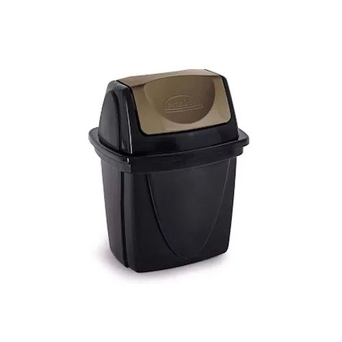 Lixeira Plasutil 013723 Pia e Black 6,5 Litros Preto