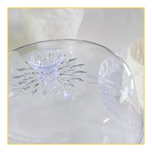 Boleira Plasutil Baixa Glamour 14196 Transparente