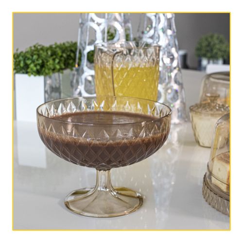 Taça Plasutil para Sobremesa Glamour G 14249 Citrino