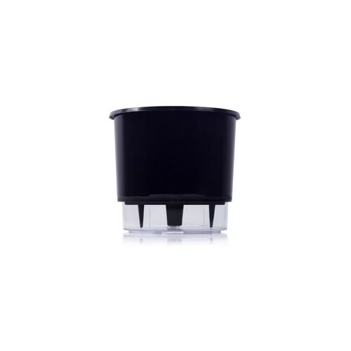 Vaso Autoirrigavel Raiz Bow Preto 02 12,6X11,4cm 206