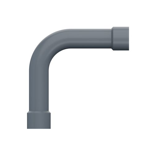 Curva Eletroduto PVC para Condulete Cinza sem Rosca 90- 3/4 Top Tigre 36005645