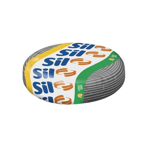 Fio Sil Solido  4,0mm2 Rolo 100M Cinza