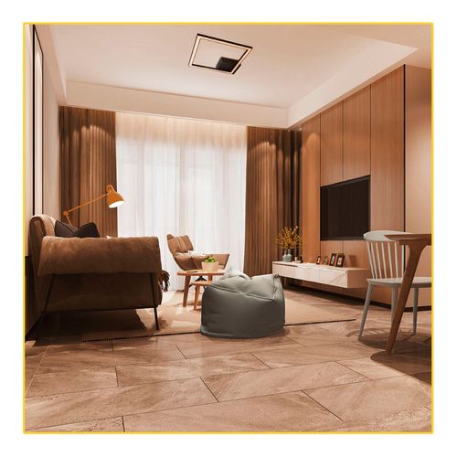 Plafon Startec Urban 1 Luz 30x30Cm 6000K Preto 149330037