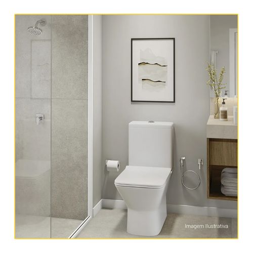 Kit Deca Combo Bacia com Caixa Acoplada Living KP.340.17 Branco