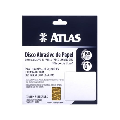 Kit Lixa Disco Atlas 150mm AT515/120
