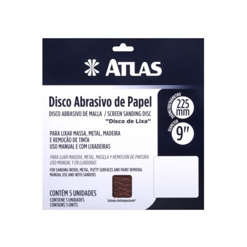 Kit Lixa Disco Atlas 225mm AT516/150