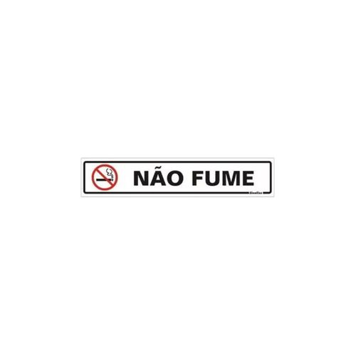 Placa Sinalize 5X25 200 Aj Não Fume (Poliestireno)