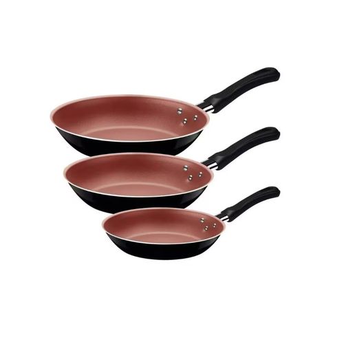 Conjunto Frigideira Tramontina 3 peças Alumínio Caribe Marron 20199/453