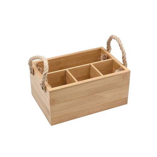 Porta Talheres Oikos de Bambu com Alca Natural MES02479NAT