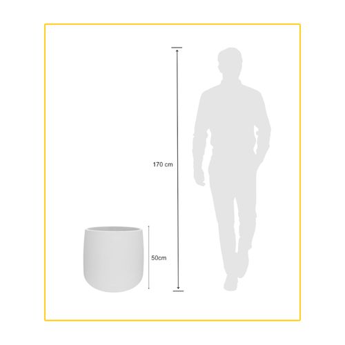 Vaso Japi Bios 55Cm Off-White JVBIB55