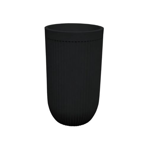 Vaso Japi Atenas Cilindrico 33cm Chumbo JVFLE33