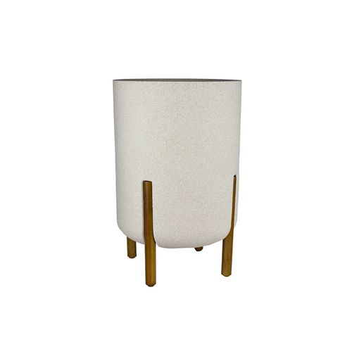 Vaso Japi Cilindrico Decore Off White JVDCB34