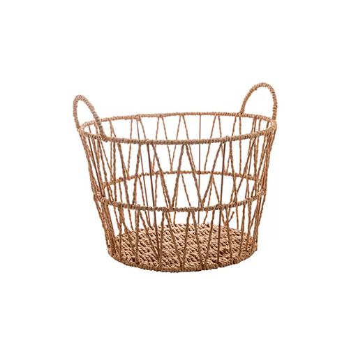 Cesta Redondo de Papel Wolff Metal com Alça 35X30cm 61483