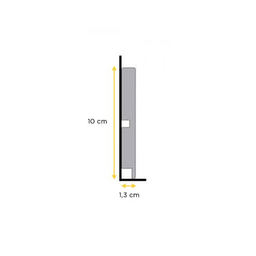 Rodapé Santa Luzia 2400X100X12mm 454 Branco