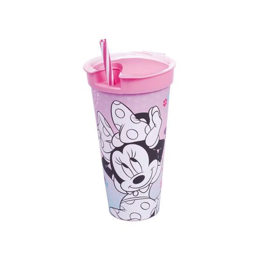 Copo Plasutil 2 em 1 Minnie Rosa 540ml 9076