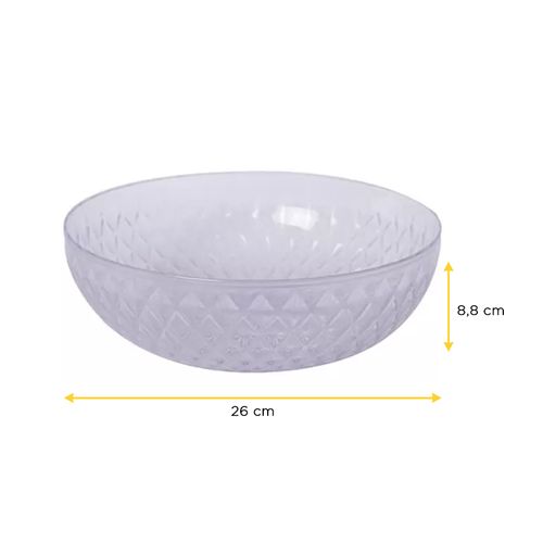 Saladeira Plasutil Glamour 3 Litros 14743 Transparente