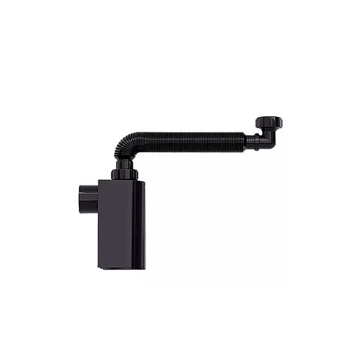 Sifão Blukit Copo Black Parede para Lavatório 31311