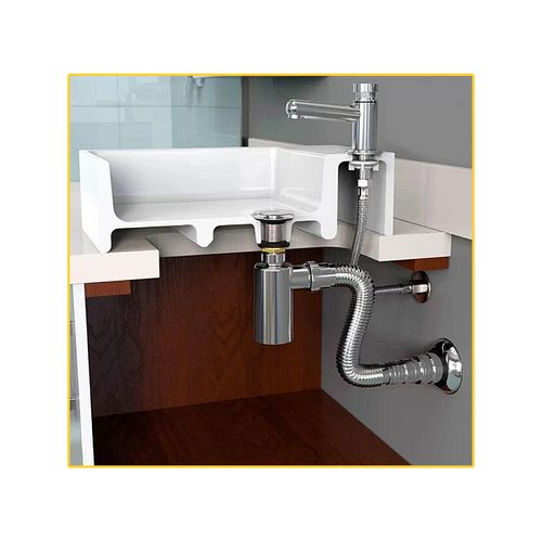 Sifão Blukit Copo Cromado para Lavatório 31702
