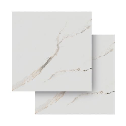 Piso Porcelanato Savane 91x91 Carrara Gold Polido