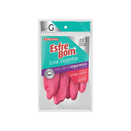 Luva Bettanin Esfrebom Cozinha G Latex BTN13002G