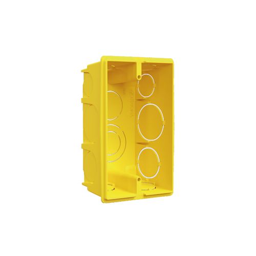Caixa Luz Krona para Eletrica Flexivel Corrugado 4X2 Amarelo 1265