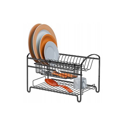 Escorredor de Loucas Future Duplo Onix 39,5X23X26cm 1522OX