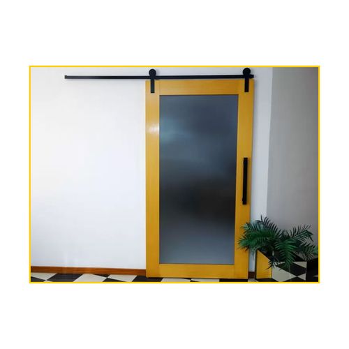 Trilho Aparente Geris 1,5mt Aluminio Preto para Porta Correr H400PR
