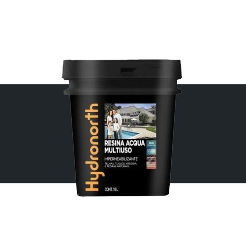 Resina Hydronorth Acqua 18 Litros Grafite Universal