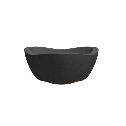 Vaso Floridis Tryas Jardim 38X20 Cinza Granito 10161197