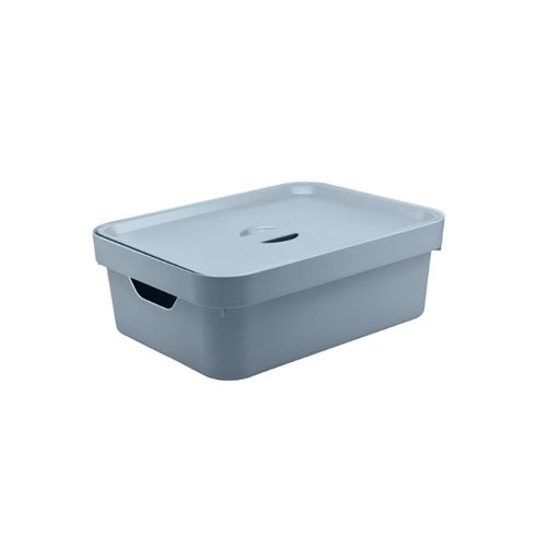 Caixa Ou Cube Organizador com Tampa 36,5X27,5X13 CC350 M Azul