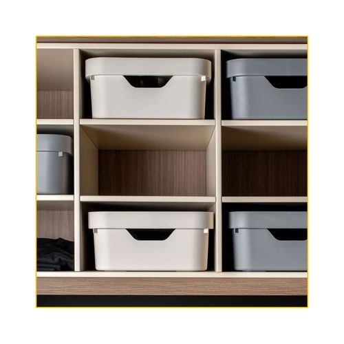 Caixa Ou Cube Organizador com Tampa 36,5X27,5X13 CC350 M Azul