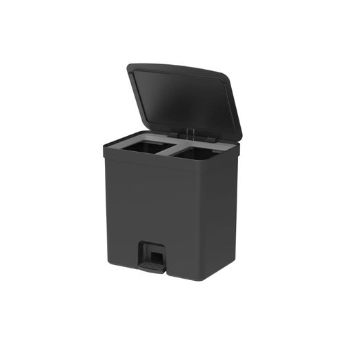Lixeira Ou Trium 20 Litros LX4250 Dual Preta
