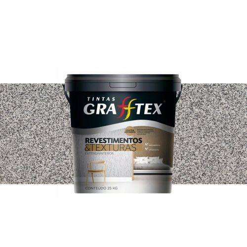 Textura Lidertex/Grafftex de Pedras Naturais Branco Ceara Balde 20Kg