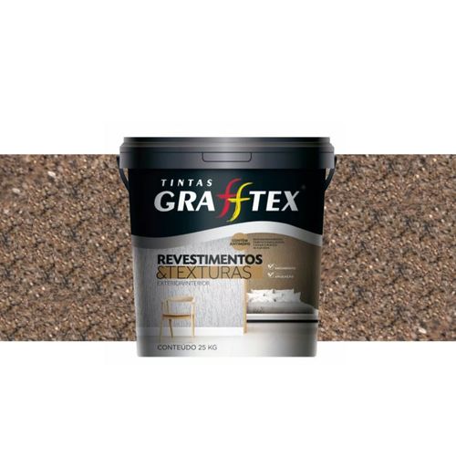Textura Lidertex/Grafftex Pedras Naturais Marrocos Black Balde 20Kg