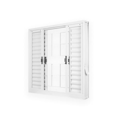 Veneziana MGM Sul Bra com Grade Quadrada 120X200X12 6 Folhas ID 24394 com Vidro