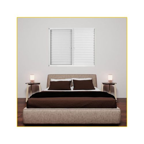 Veneziana Aluminio/Aço BRA MGM Soft Plus sem Grade 3 Folhas 100X150X6,6 140912