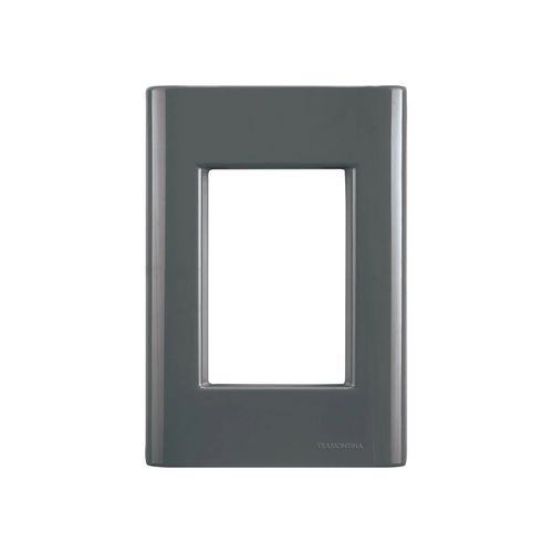 Placa Tramontina Giz Titanio Soft Touch sem Suporte 4X2 57200/