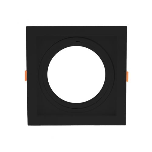 Spot AR11 Preto 4,3x17x17Cm com Soquete para Lâmpada GU11 8257