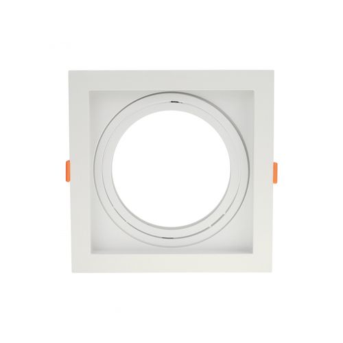 Spot AR11 Branco 4,3x17x17Cm com Soquete para Lâmpada GU10 8256