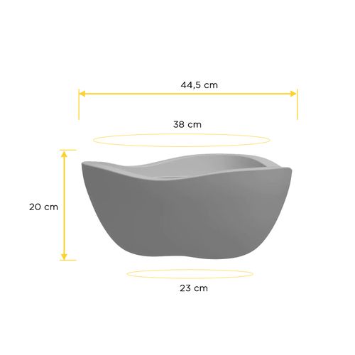 Vaso Floridis Tryas Jardim 38X20 Cimento 10161196