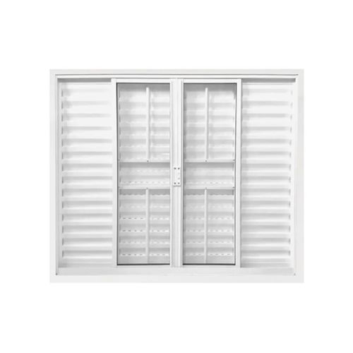 Veneziana Aluminio BRA MGM Soft com Grade 6 Folhas 120X200X8,02 153880