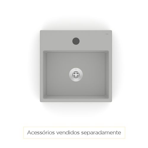 Cuba Roca Apoio 350X350 com Mesa Loft Q6 STN 1850680073108