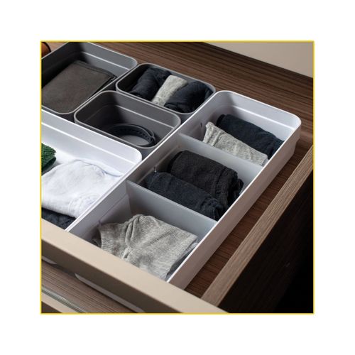 Organizador Ou de Gavetas Logic 11,5X35X5,5 OL500 2 Divisoria Natural