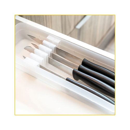 Organizador Ou de Facas Logic 11,5X35X5,5 OL800 Natural