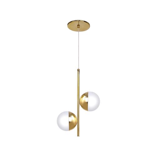 Pendente Old Artisan PD5445 Zafira Dourado BL com GLB 2XG9