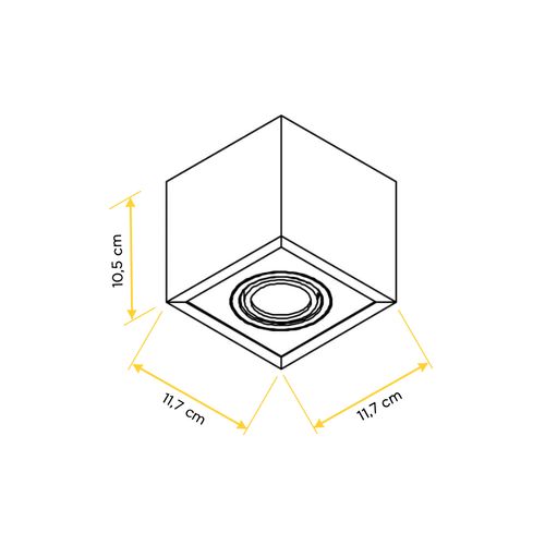 Spot New Line Box AR70 1XGU10 Preto IN41141PT