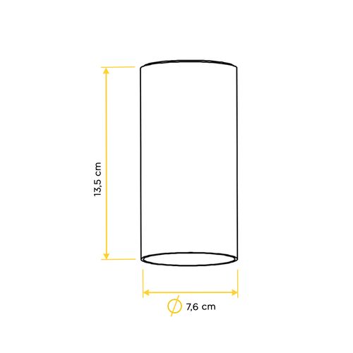 Spot New Line Tubo Lisse Par20 50W 1XE27 Branco IN50535BT