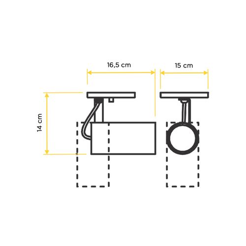 Spot New Line Lisse Par20 50W 1XE27 Preto IN55635PT