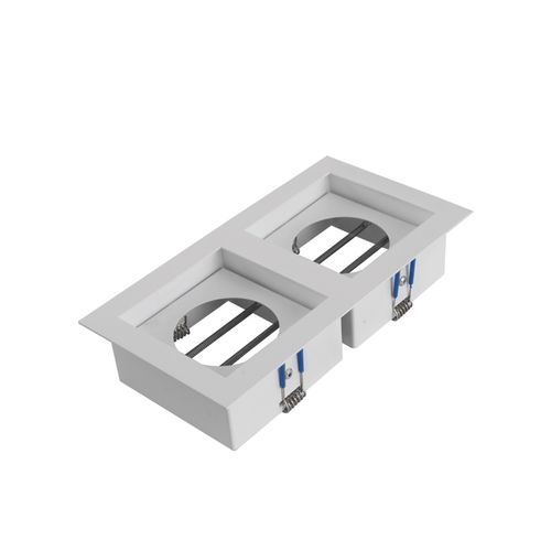 Spot New Line Flat Recuado Dicroica 50W 2XGU10 Branco IN65022BT